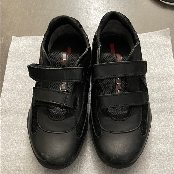 Prada Black Velcro Sneakers - Picture 1 of 8
